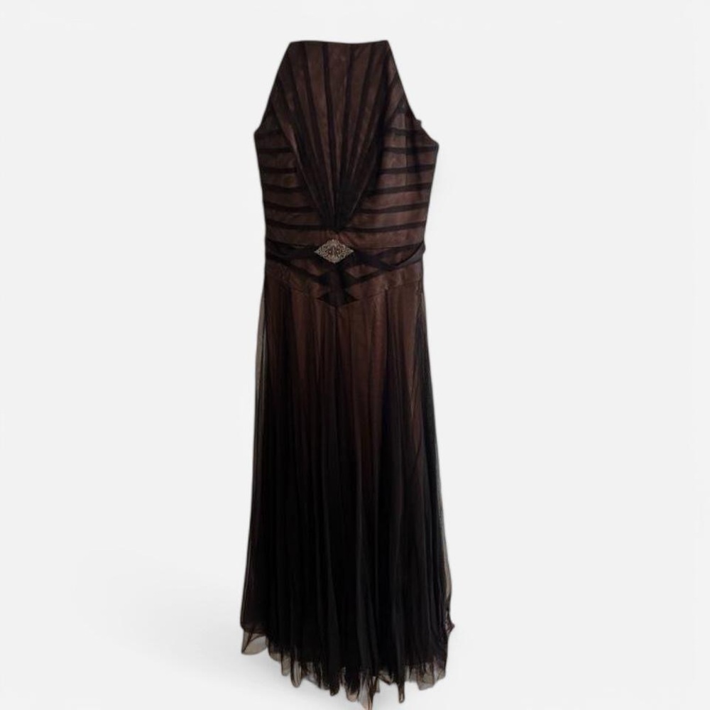 Badgley Mischka Black Evening Gown